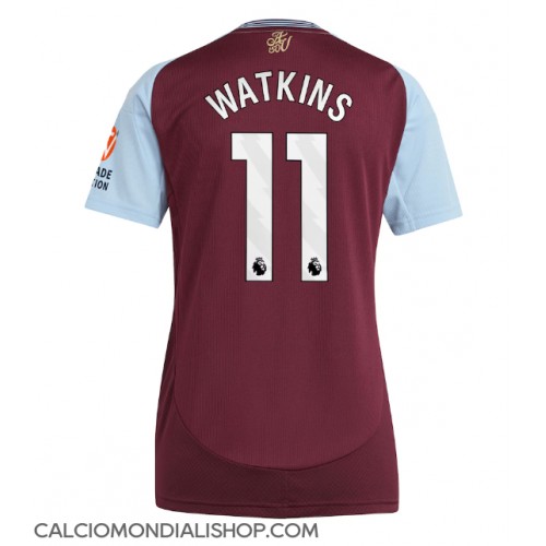 Maglie da calcio Aston Villa Ollie Watkins #11 Prima Maglia Femminile 2024-25 Manica Corta